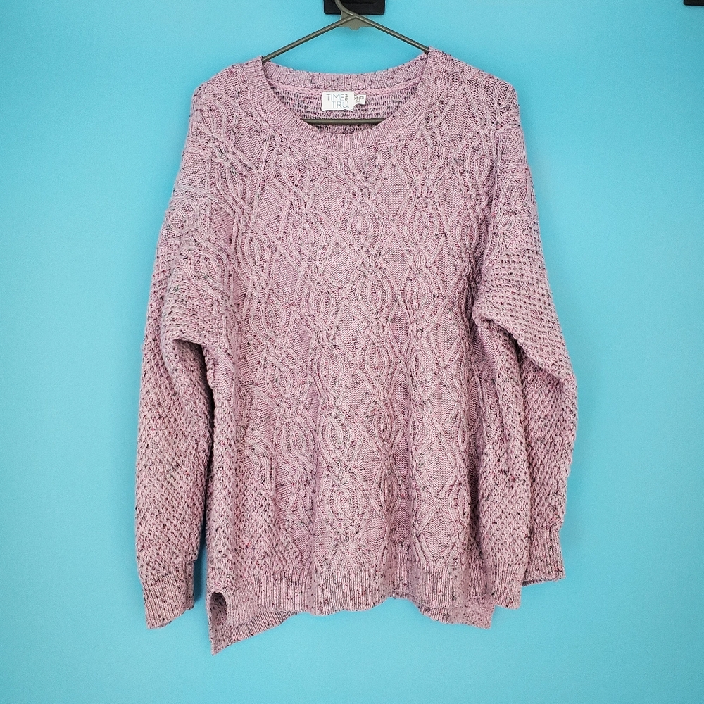 Time and Tru Women's Sweater in Purple